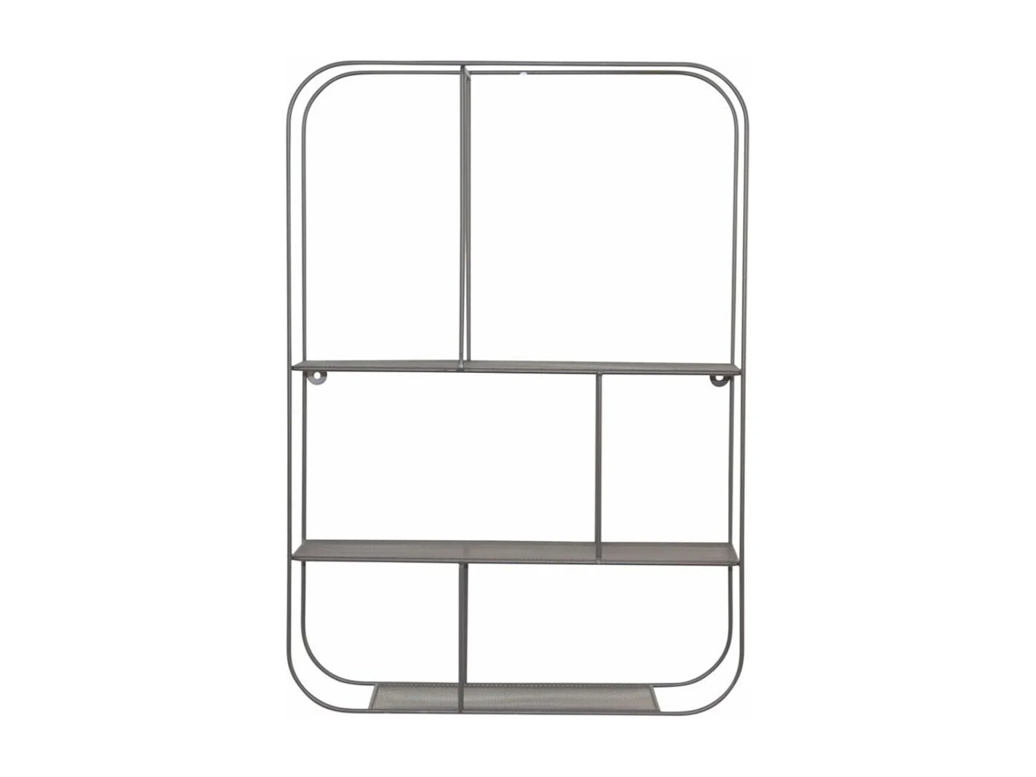 Étagère murale en forme métal grise 42 x 15 x 60 cm ETA05035