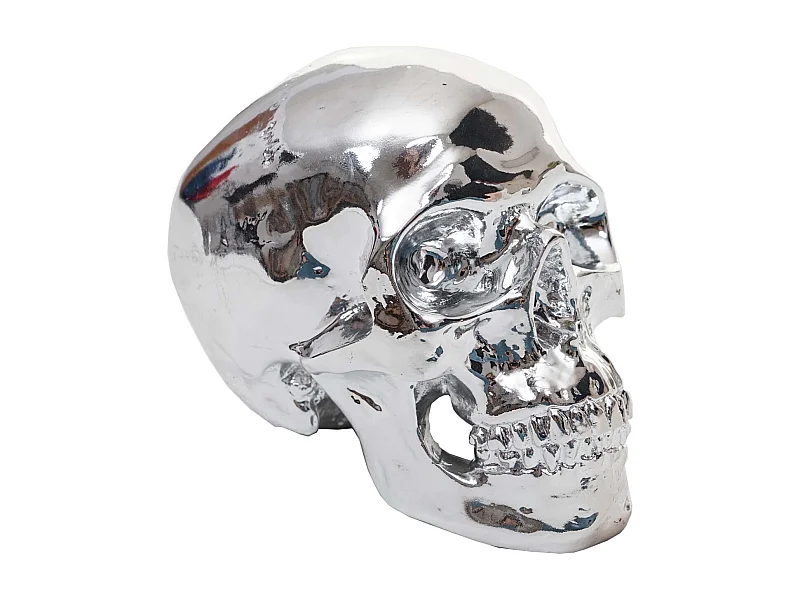 Crâne décoratif sculpture en résine 12.5 x 18 x 15 cm 04_0002839