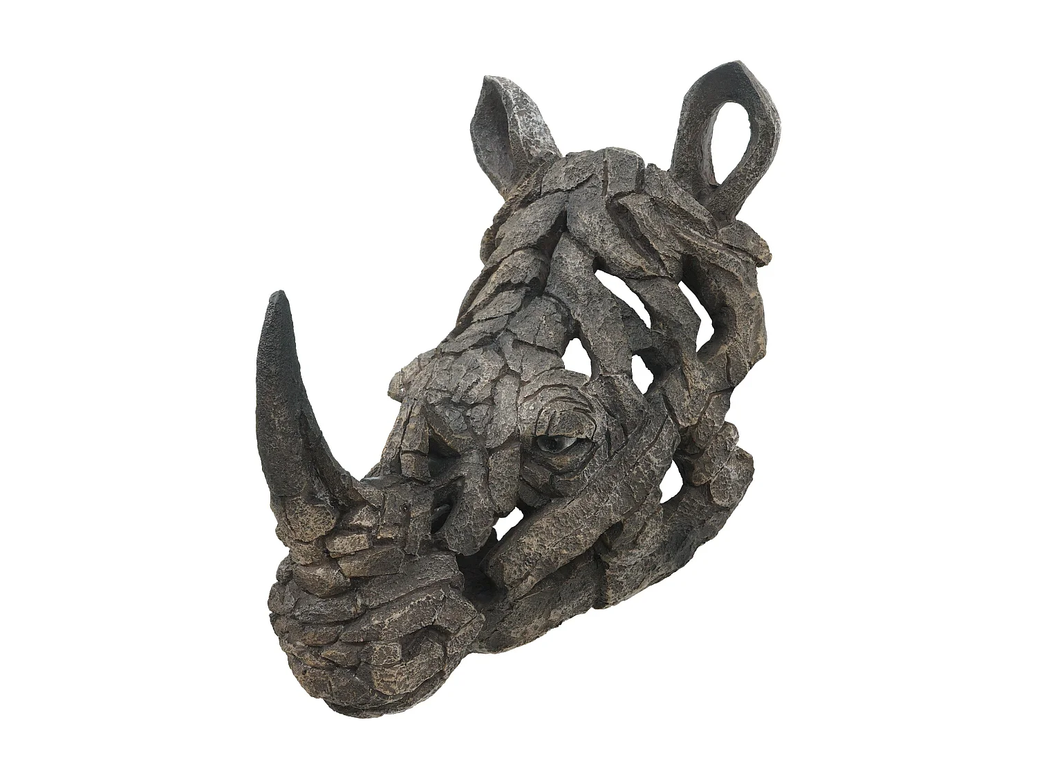 Tête de rhinocéros décorative résine 34 x 27 x 39 cm 04_0008615