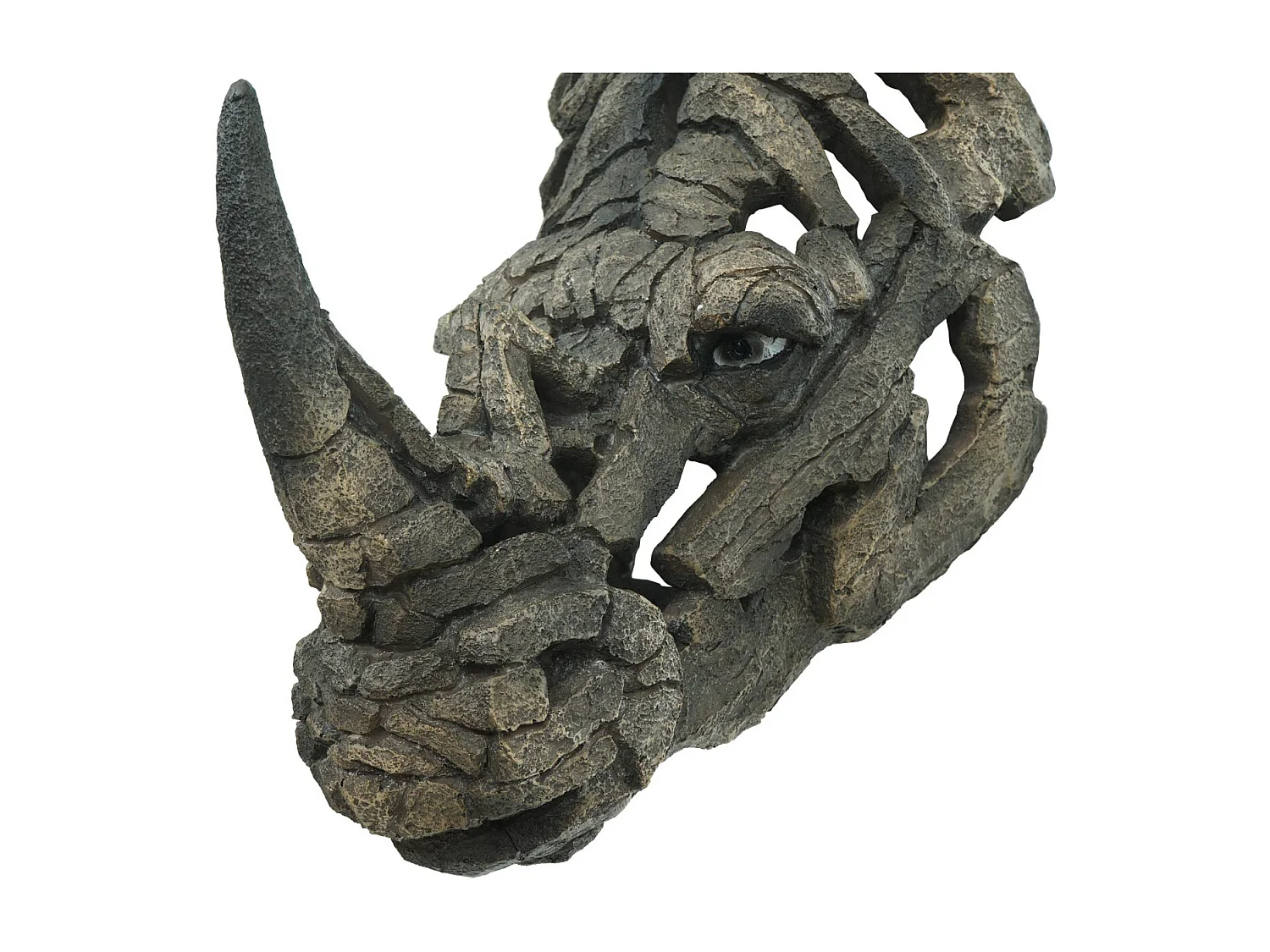 Tête de rhinocéros décorative résine 34 x 27 x 39 cm 04_0008615