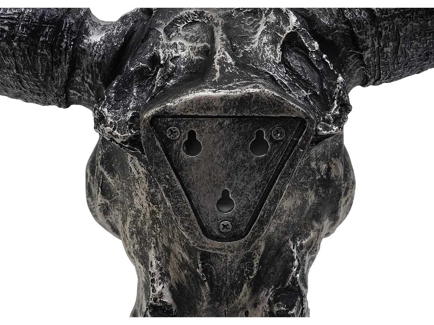 Crâne décoratif 45 cm résine argenté 50 x 19 x 53 cm 04_0006600