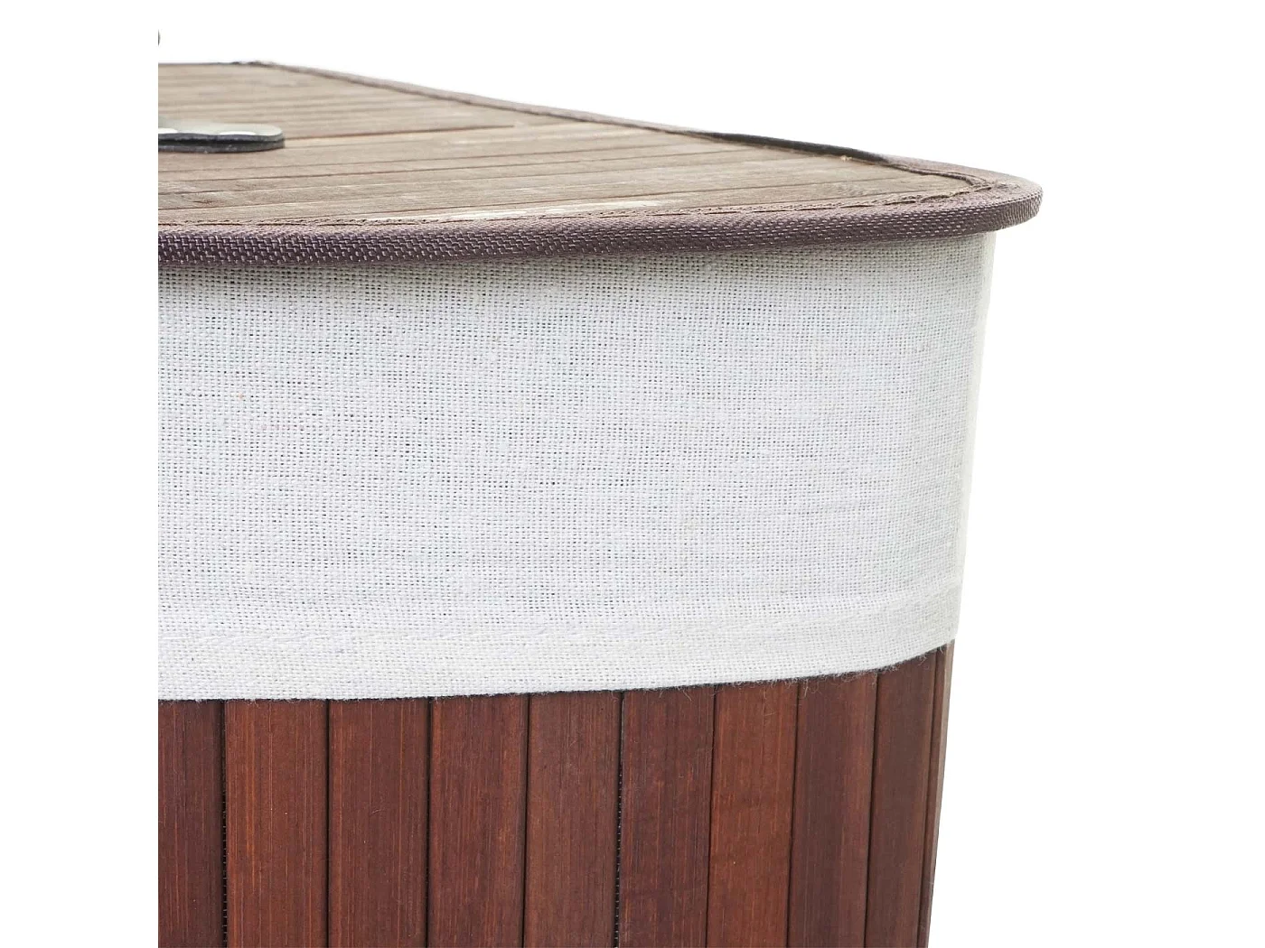 Panier à linge d'angle bambou marron 37 x 15 x 77 cm 04_0007895
