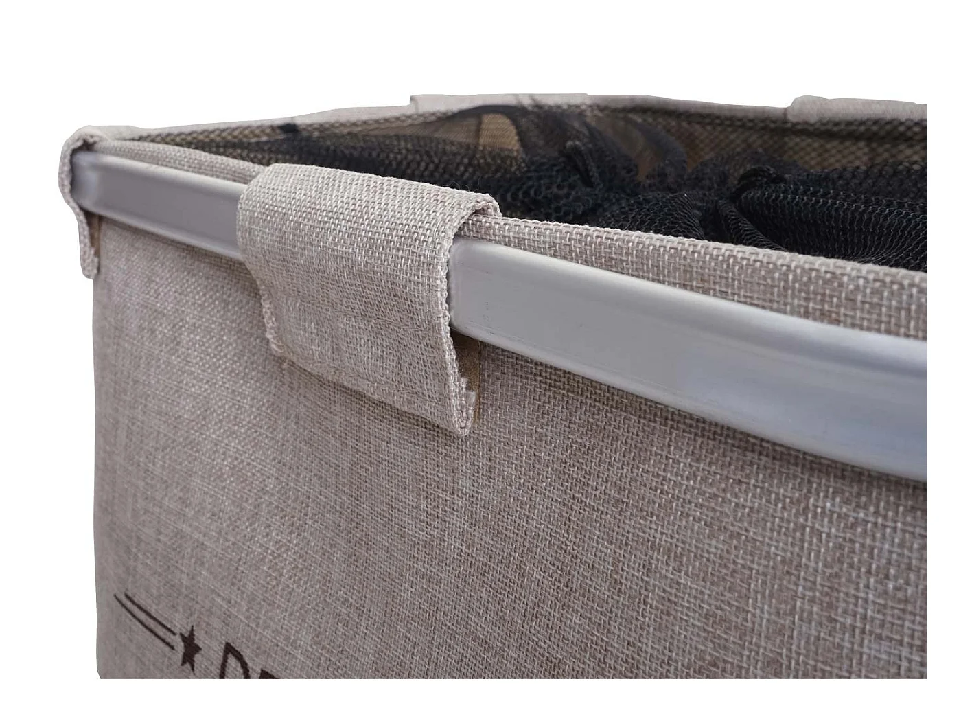 Panier à linge bac beige 36 x 6 x 58 cm 04_0006476