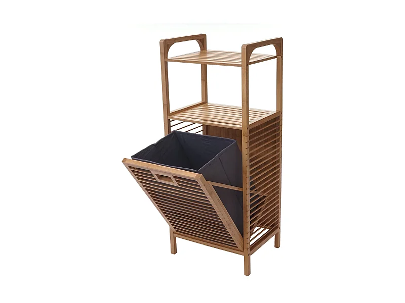 Étagère de salle de bambou marron 40 x 30 x 95 cm 04_0005669