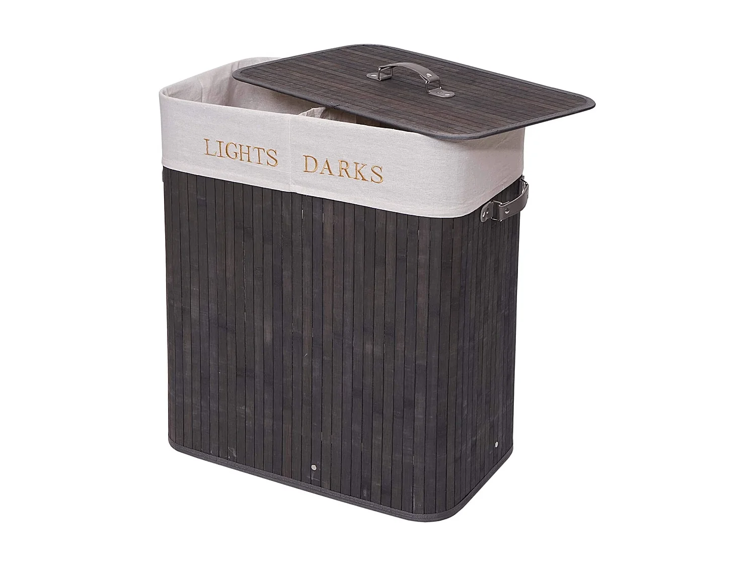 Panier / corbeille à bambou marron 55 x 34 x 63 cm DEC04130