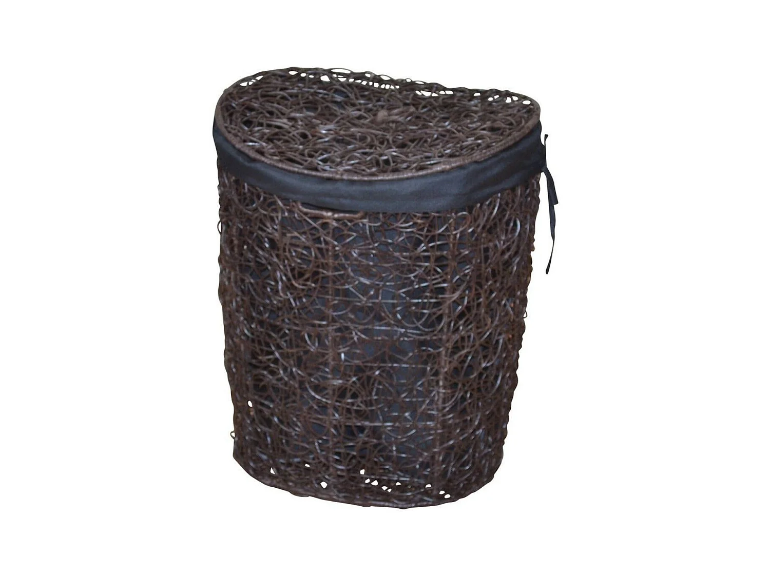 Panier à linge avec marron 49 x 40 x 62 cm DEC05050