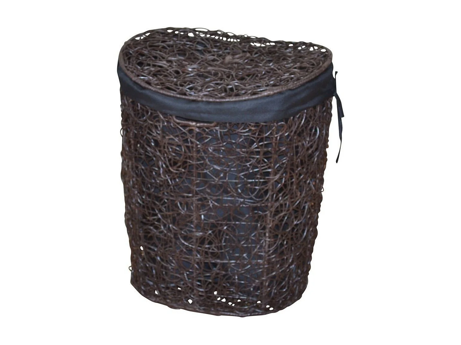 Panier à linge avec marron 49 x 40 x 62 cm DEC05050