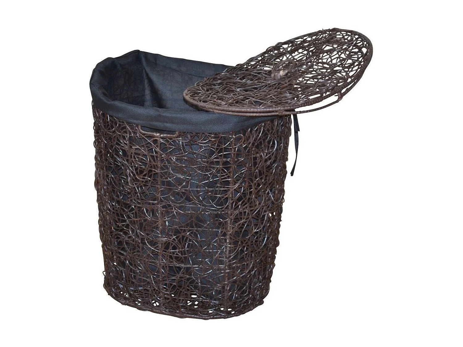 Panier à linge avec marron 49 x 40 x 62 cm DEC05050