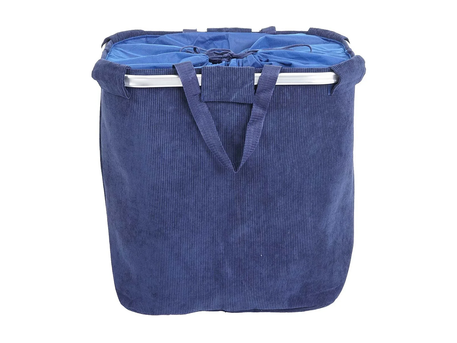 Panier à linge corbeille bleue 52 x 32 x 54 cm 04_0001298
