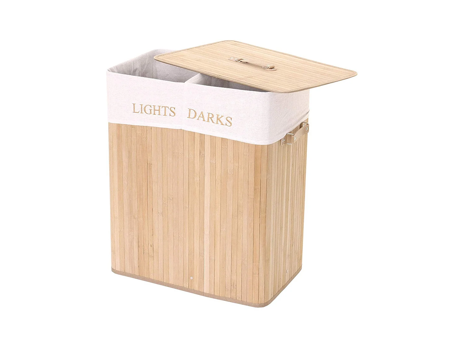 Panier / corbeille à bambou marron 55 x 34 x 63 cm DEC04125