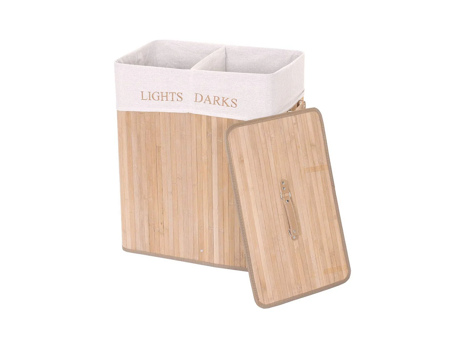 Panier / corbeille à bambou marron 55 x 34 x 63 cm DEC04125