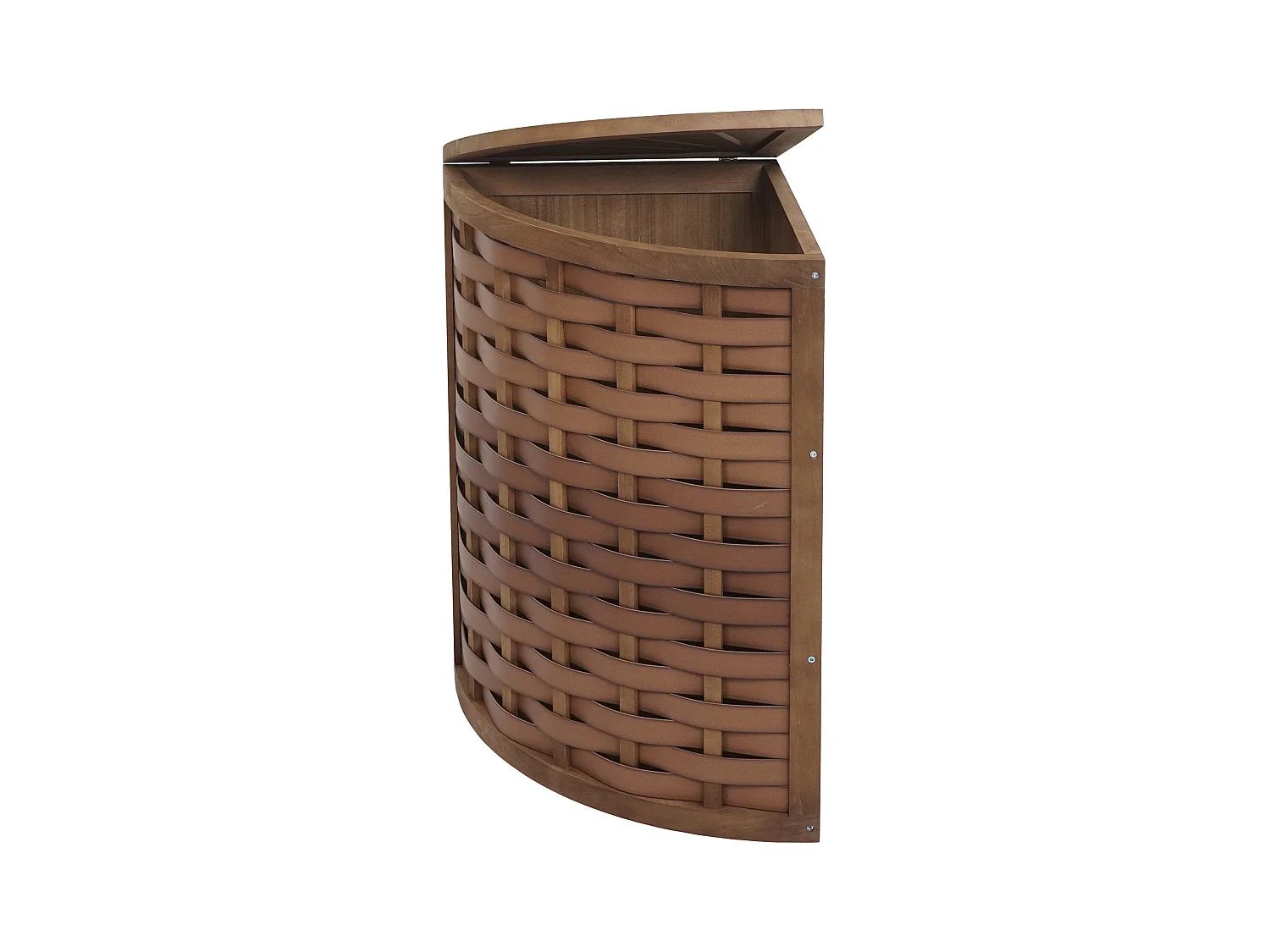 Panier à linge d'angle marron 55 x 14 x 69 cm 04_0007896