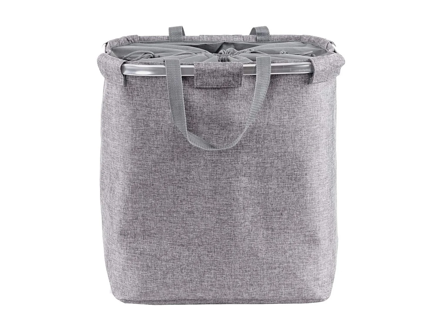 Panier / corbeille à tissu grise 52 x 32 x 54 cm DEC04134