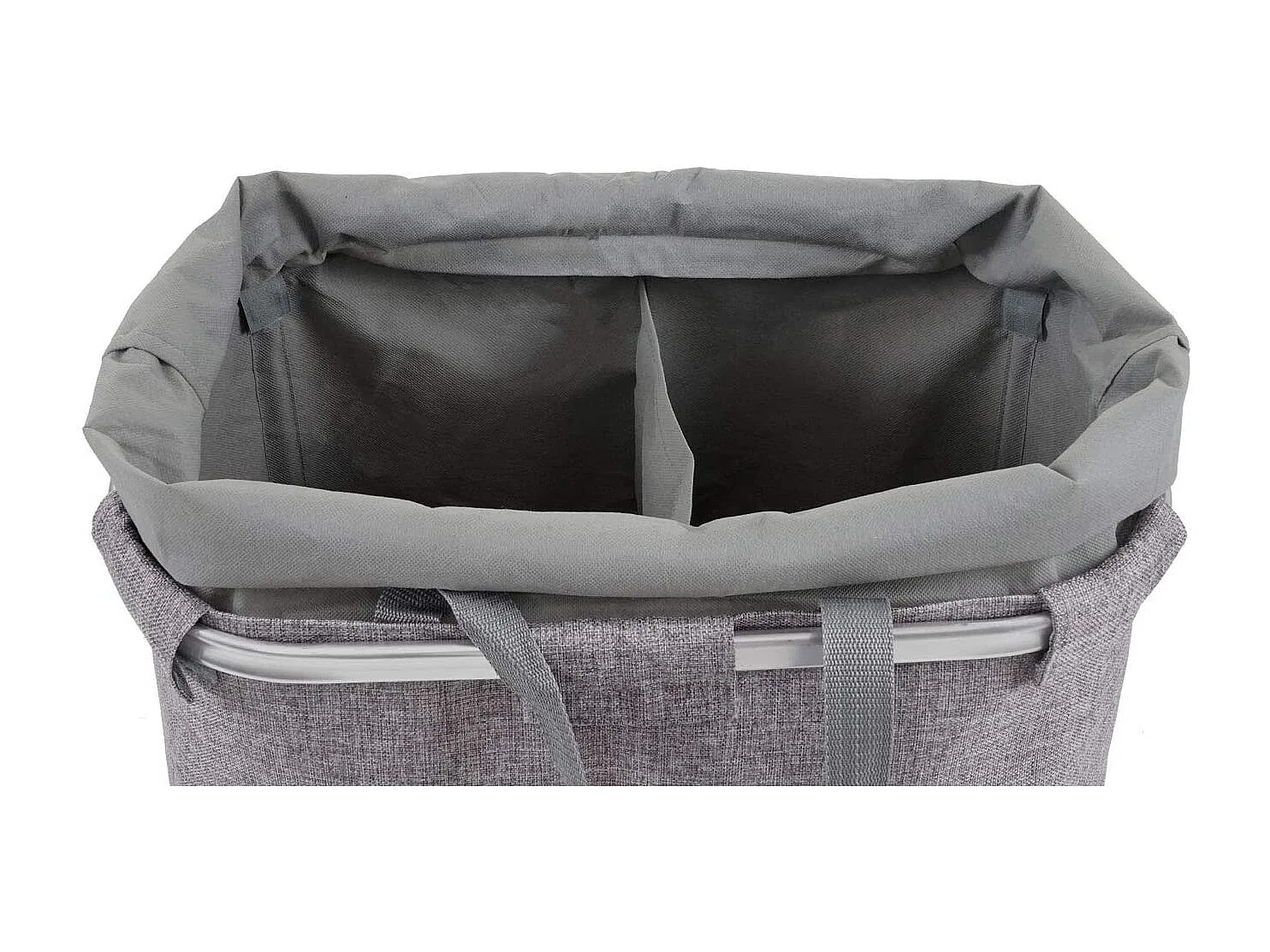 Panier / corbeille à tissu grise 52 x 32 x 54 cm DEC04134