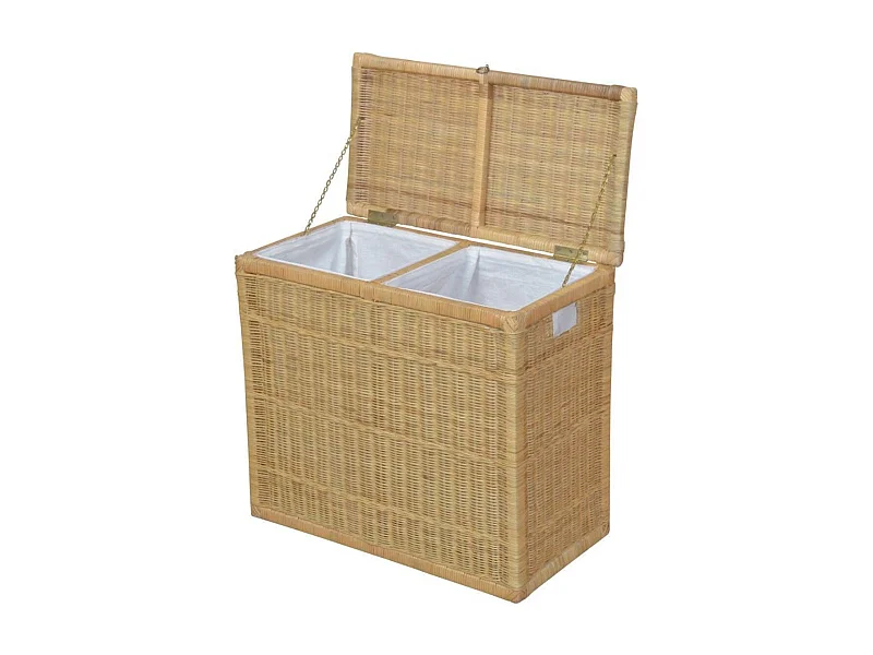 Panier à linge en beige 69 x 37 x 61 cm DEC05040