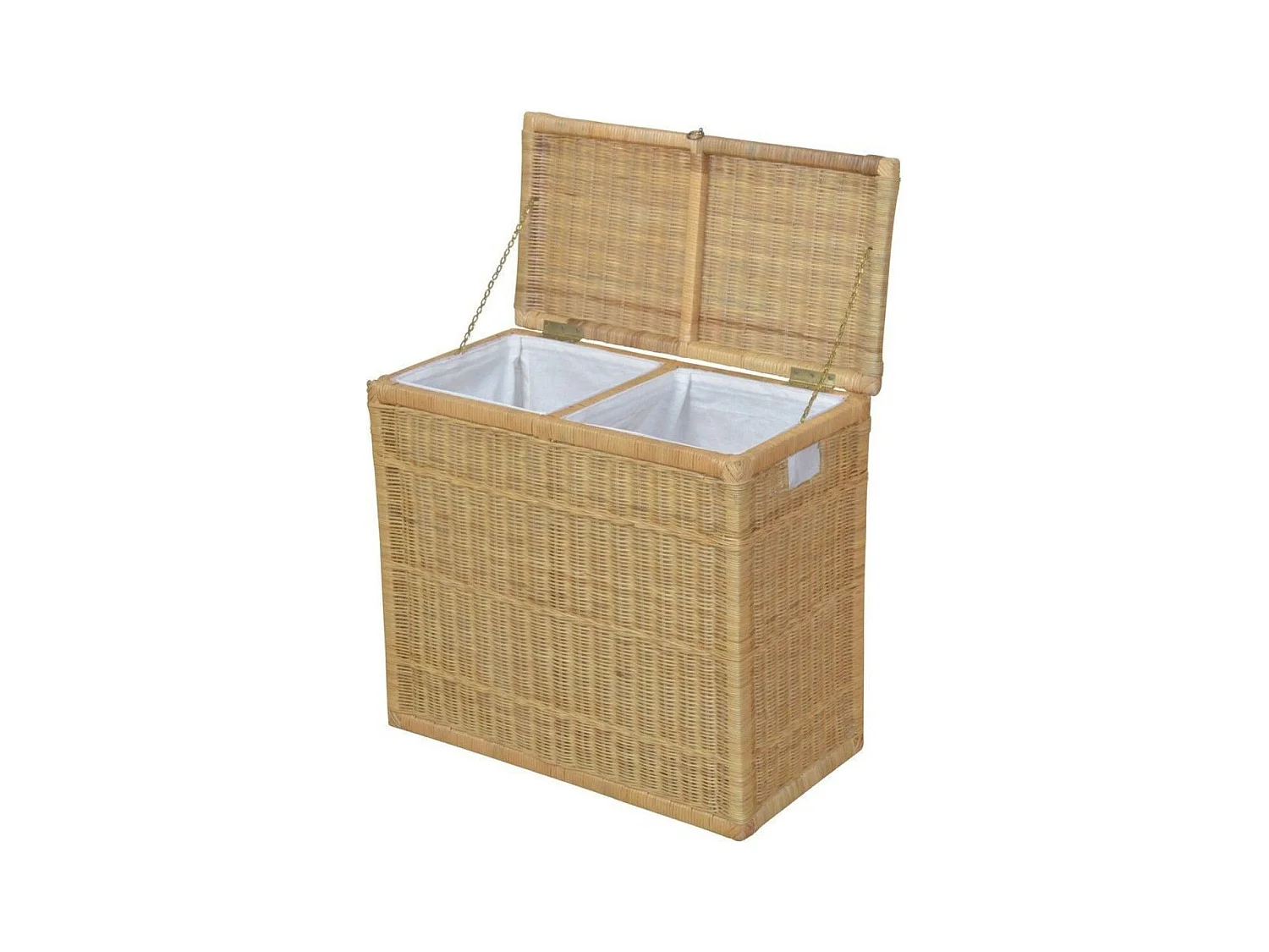 Panier à linge en beige 69 x 37 x 61 cm DEC05040