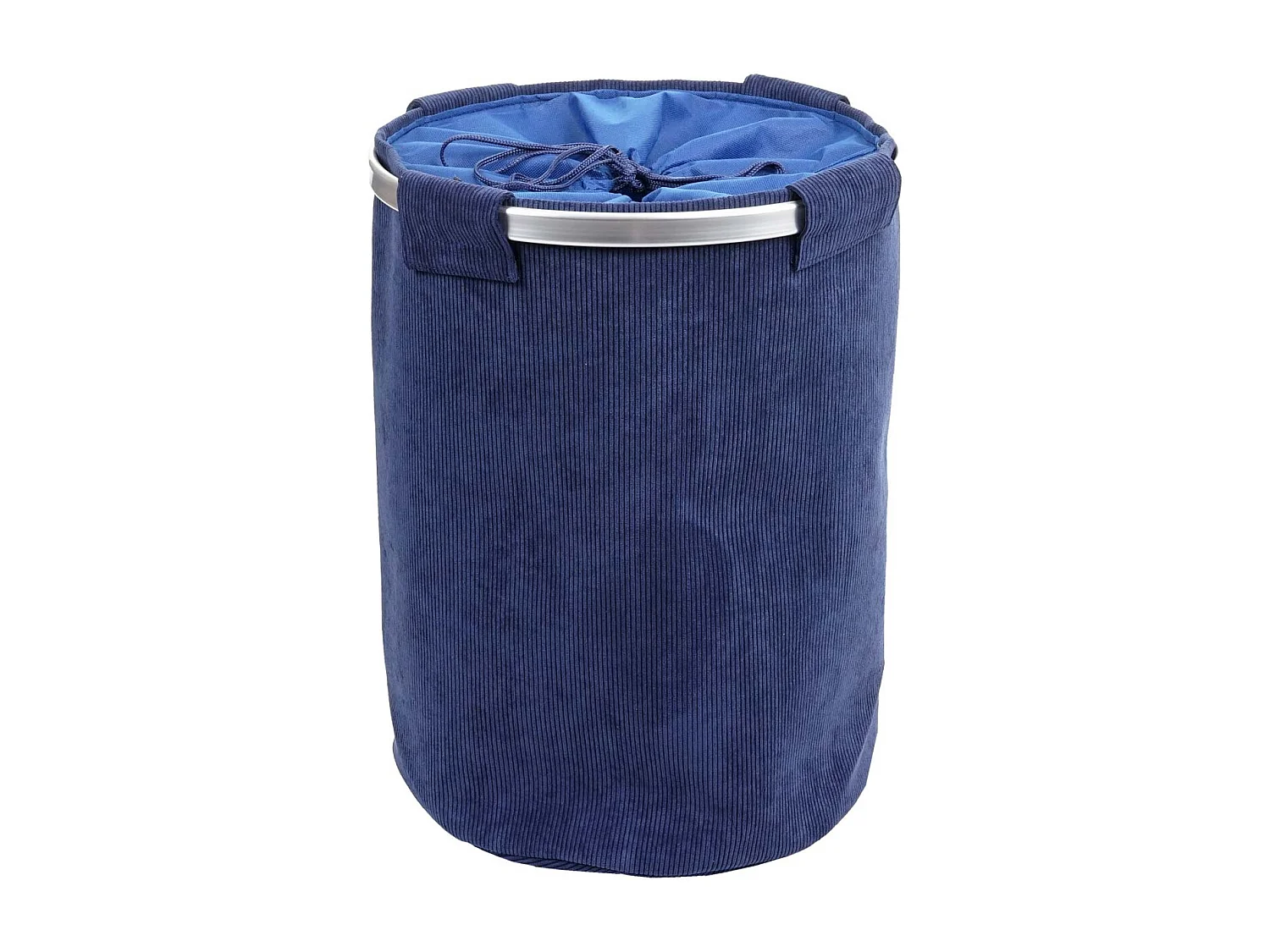 Panier à linge corbeille tissu bleue 39 x 39 x 55 cm 04_0002514