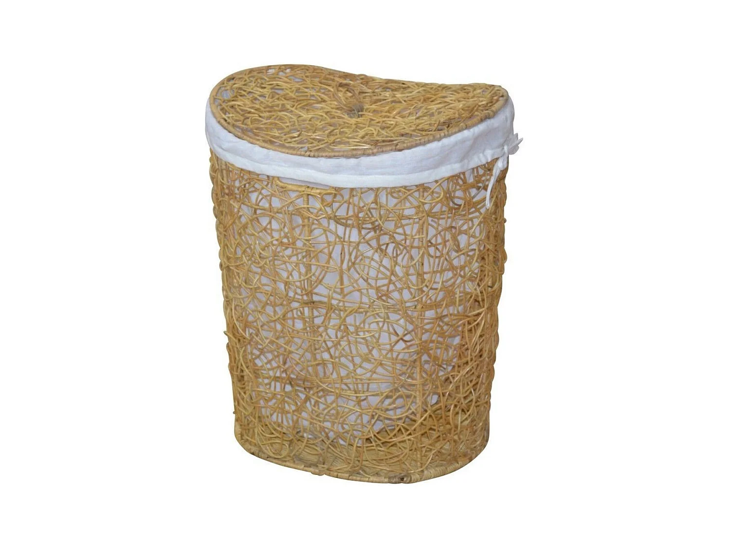 Panier à linge avec beige 49 x 40 x 62 cm DEC05049