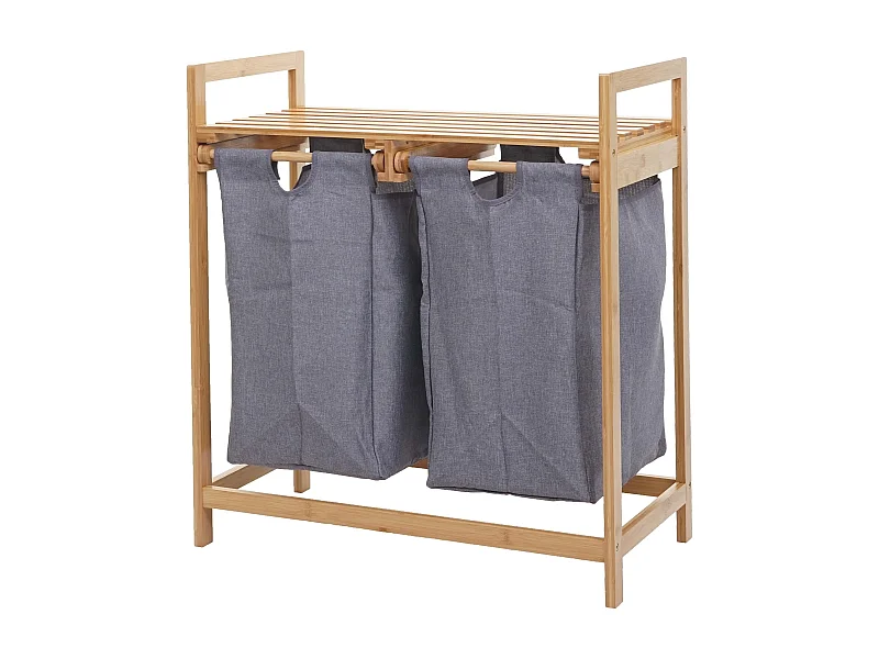 Panier à linge trieur bambou marron 64 x 33 x 74 cm 04_0001294