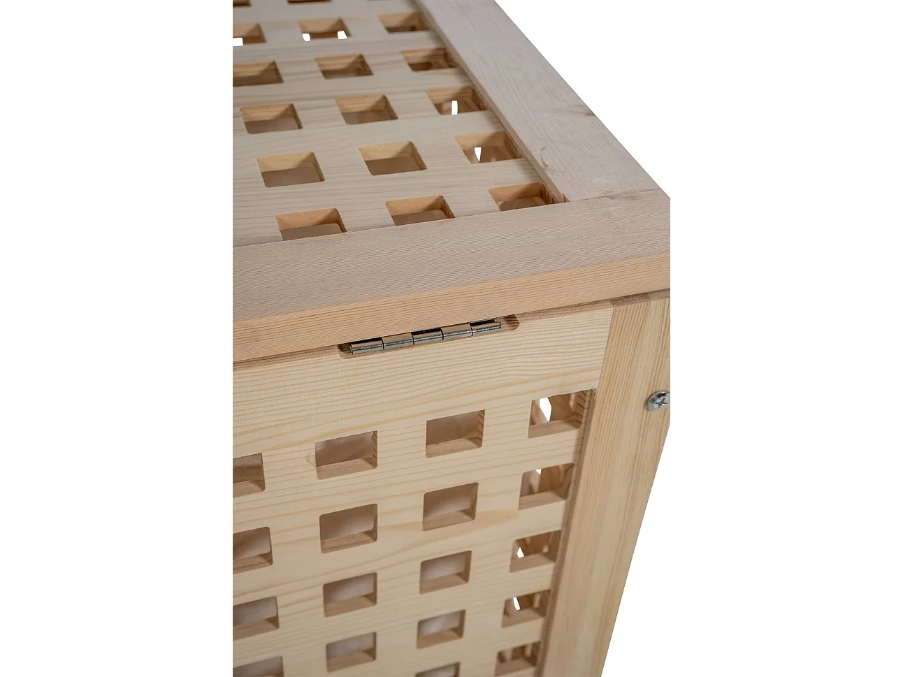 Panier à linge avec bois marron 52 x 39 x 55 cm 10_0003819