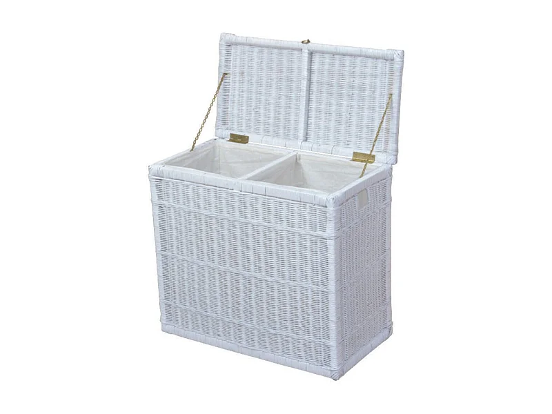 Panier à linge en blanche 69 x 37 x 61 cm DEC05041