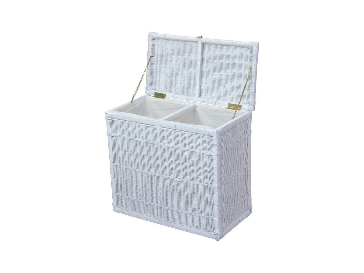 Panier à linge en blanche 69 x 37 x 61 cm DEC05041