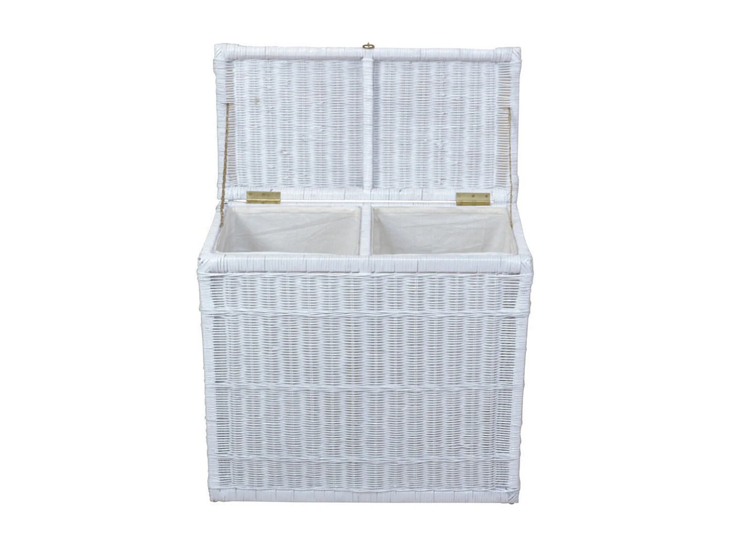 Panier à linge en blanche 69 x 37 x 61 cm DEC05041