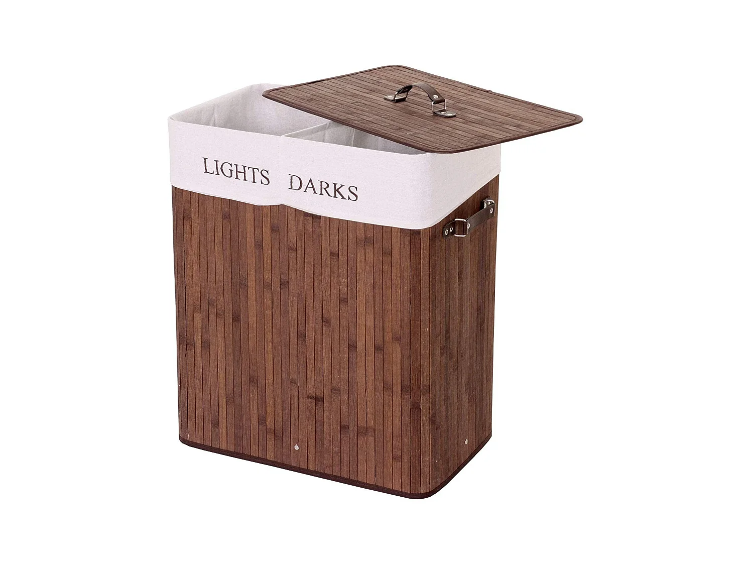 Panier / corbeille à bambou marron 55 x 34 x 63 cm DEC04126