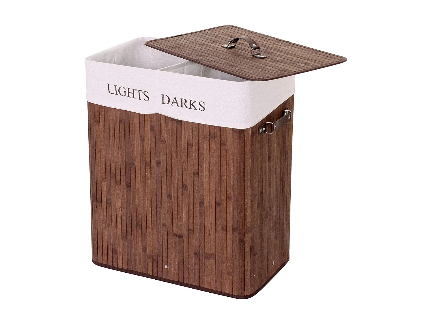 Panier / corbeille à bambou marron 55 x 34 x 63 cm DEC04126