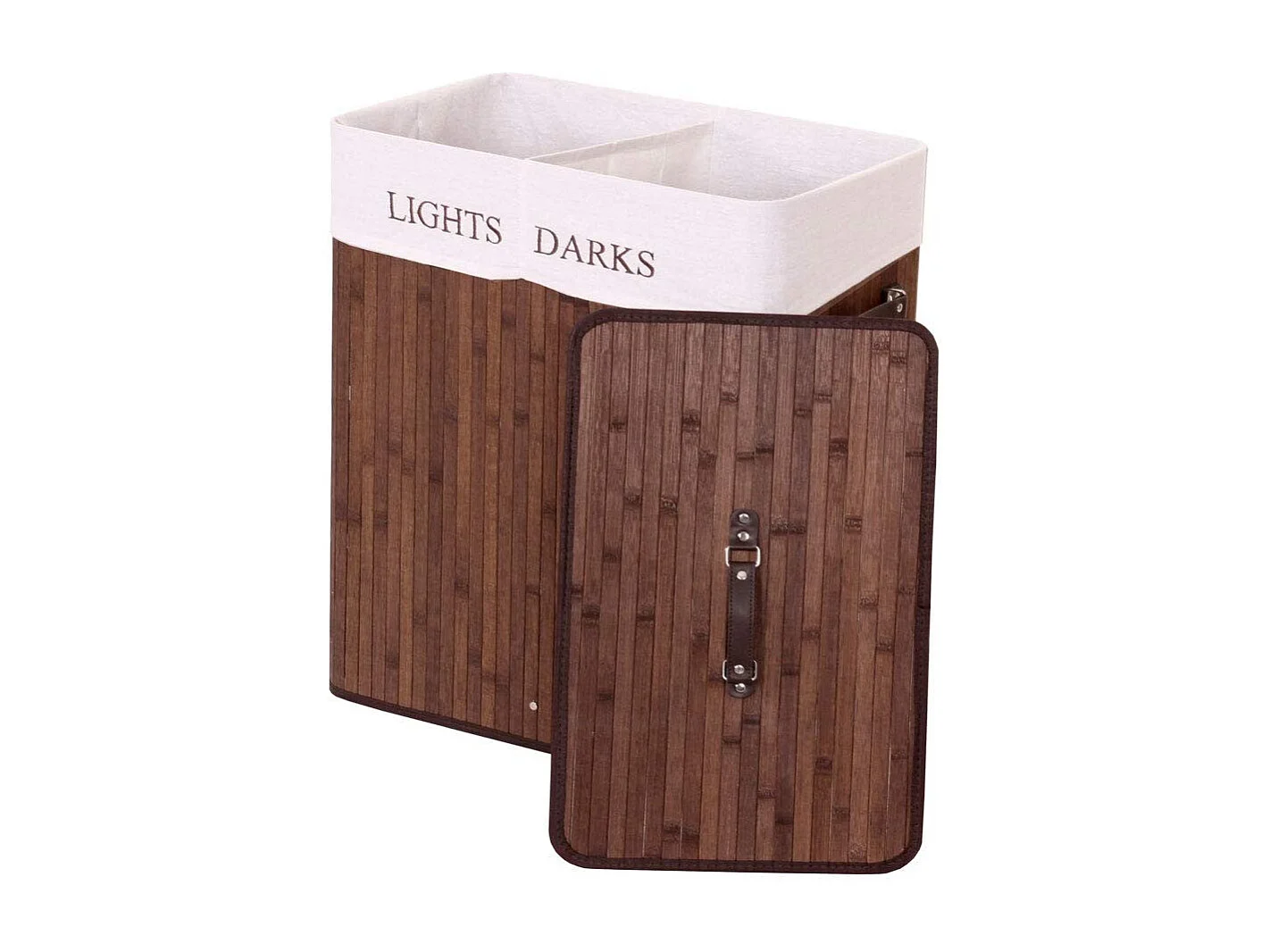 Panier / corbeille à bambou marron 55 x 34 x 63 cm DEC04126