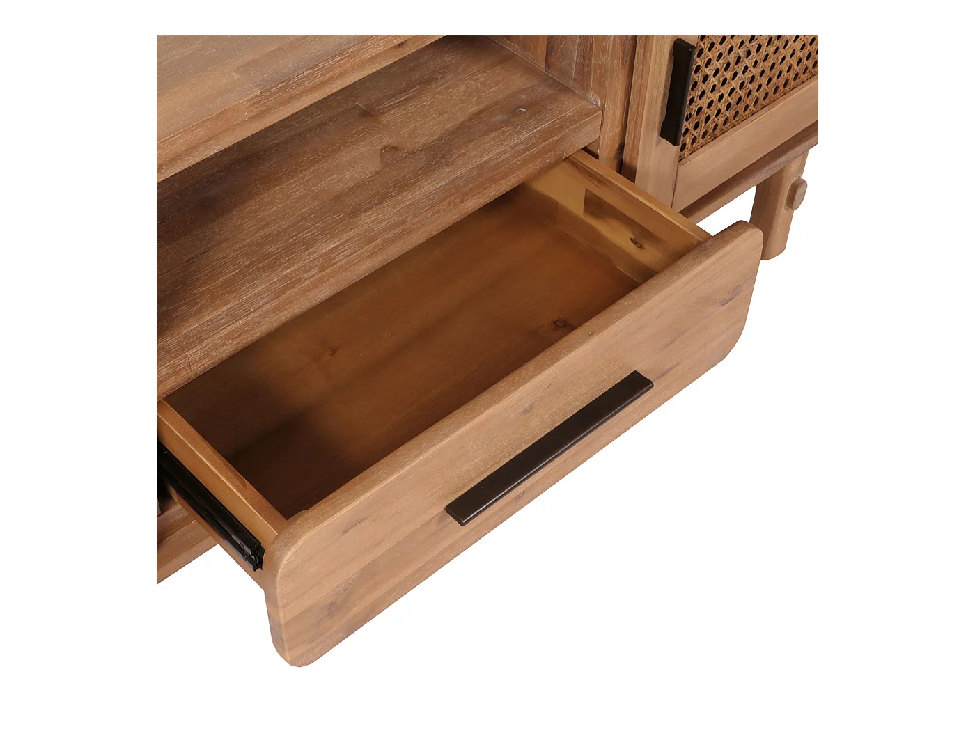 Meuble TV avec tiroir effet bois marron 52 x 46 x 166 cm 04_0007867