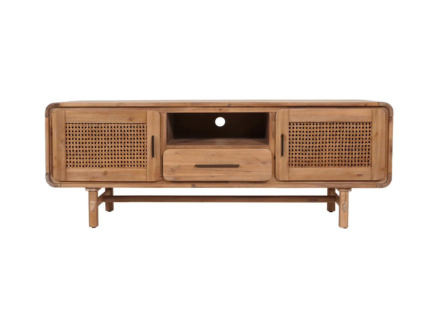 Meuble TV avec tiroir effet bois marron 52 x 46 x 166 cm 04_0007867