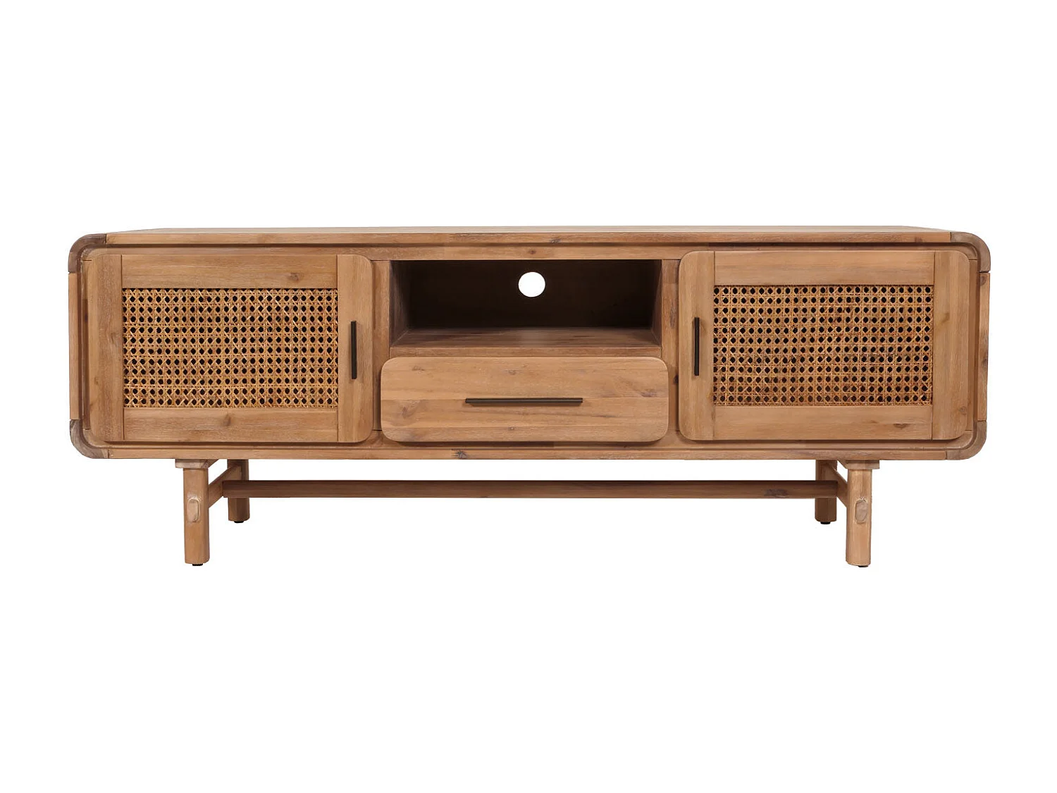 Meuble TV avec tiroir effet bois marron 52 x 46 x 166 cm 04_0007867