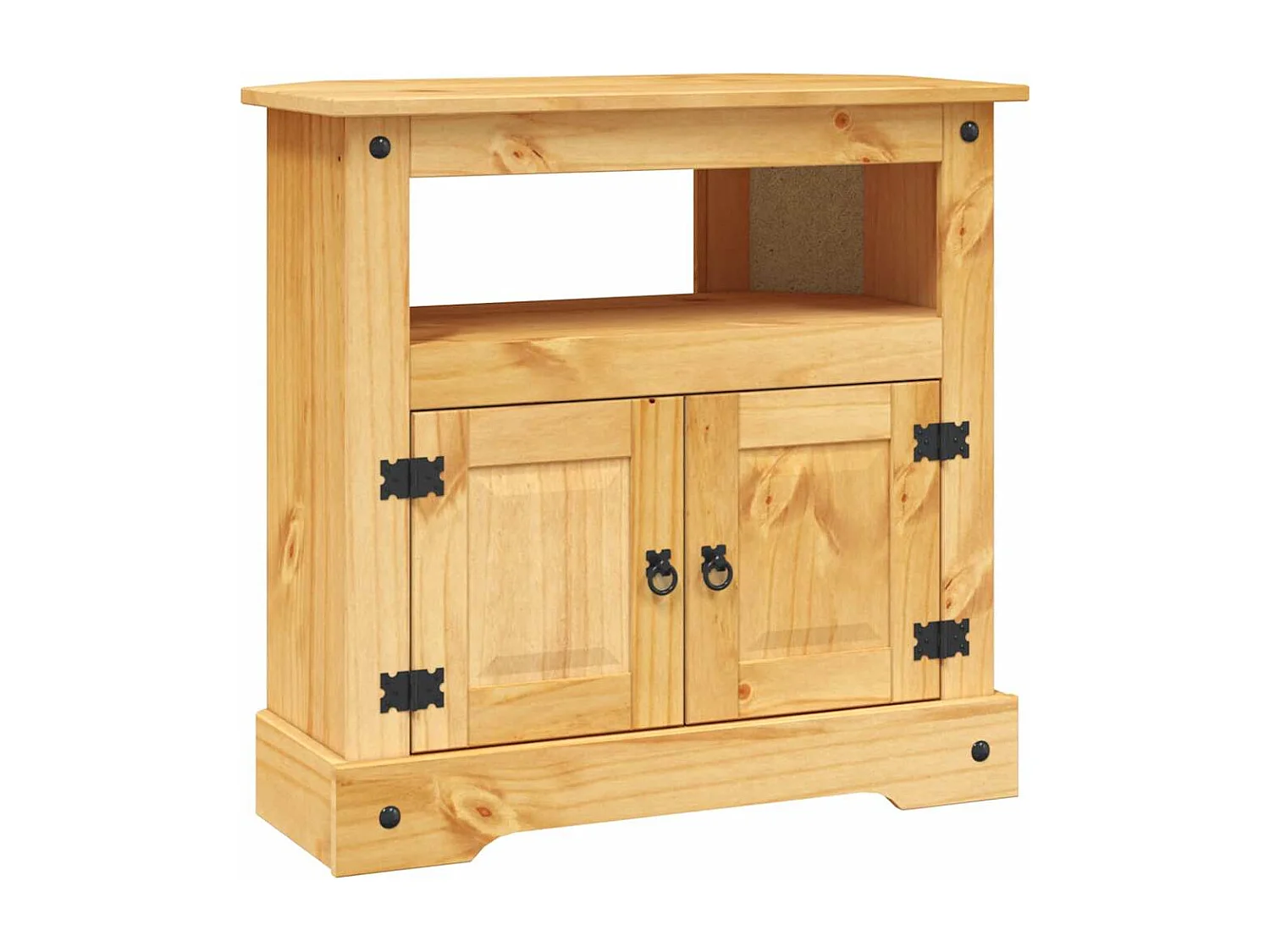 Meuble TV console avec bois marron 80 x 43 x 78 cm DEC031991