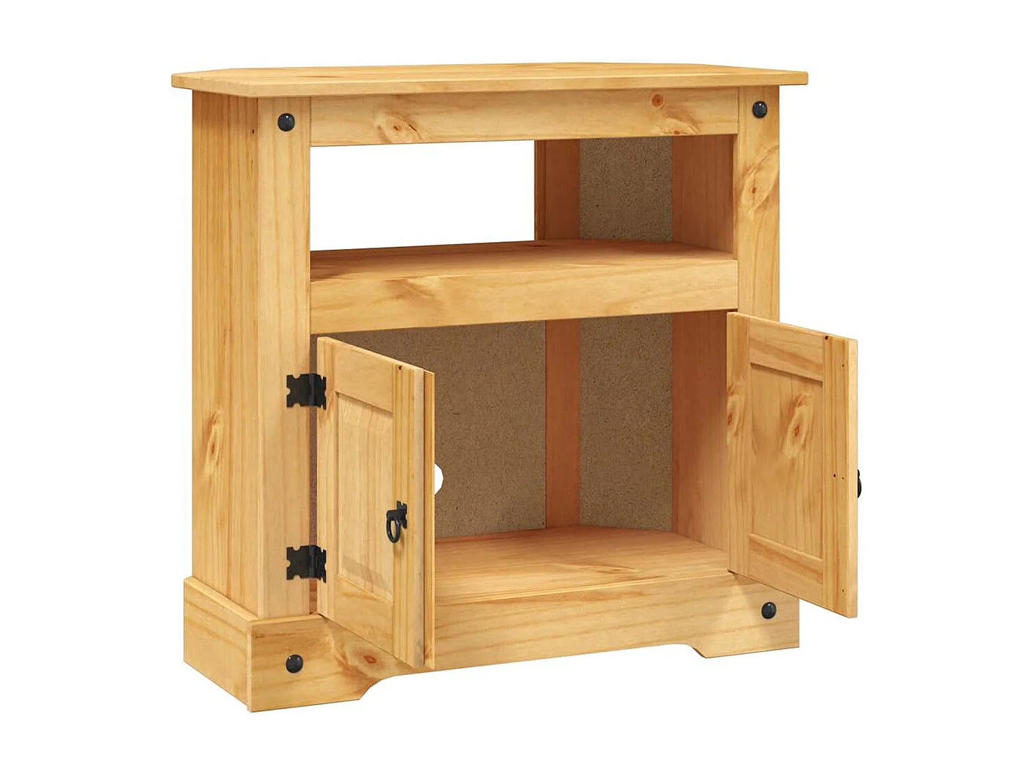 Meuble TV console avec bois marron 80 x 43 x 78 cm DEC031991