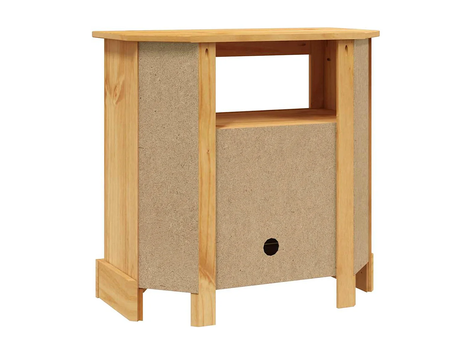 Meuble TV console avec bois marron 80 x 43 x 78 cm DEC031991