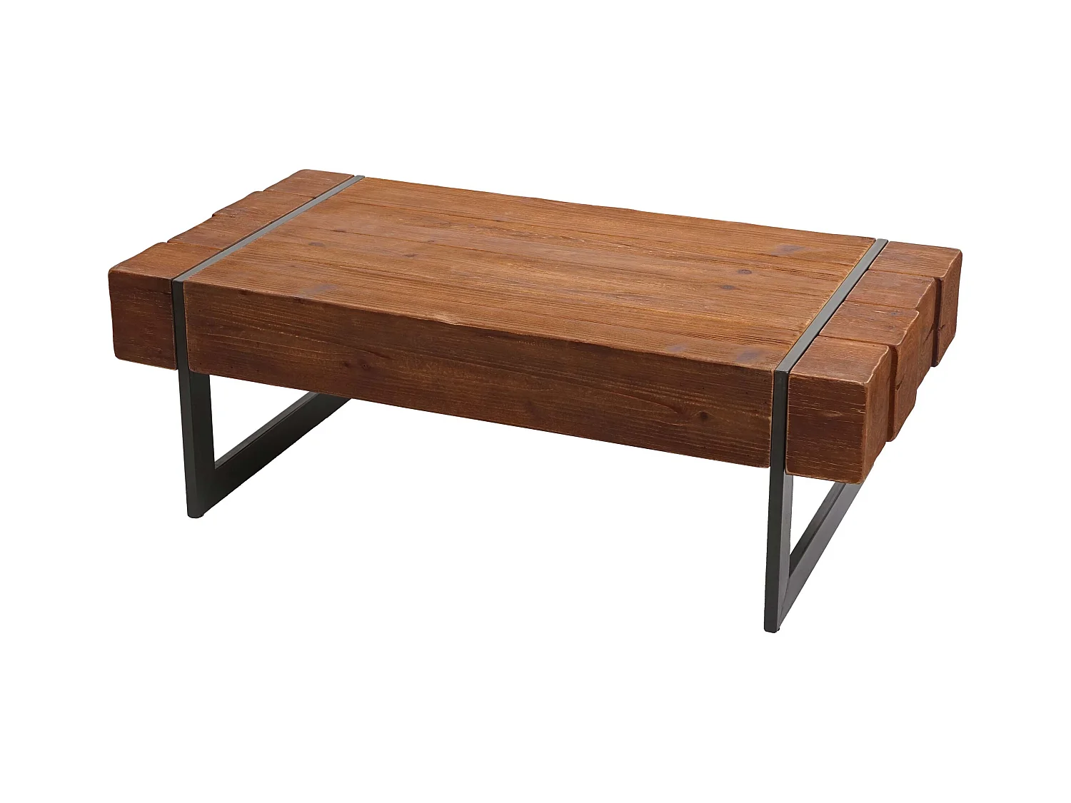 Table basse de salon bois marron 120 x 60 x 40 cm 04_0005448