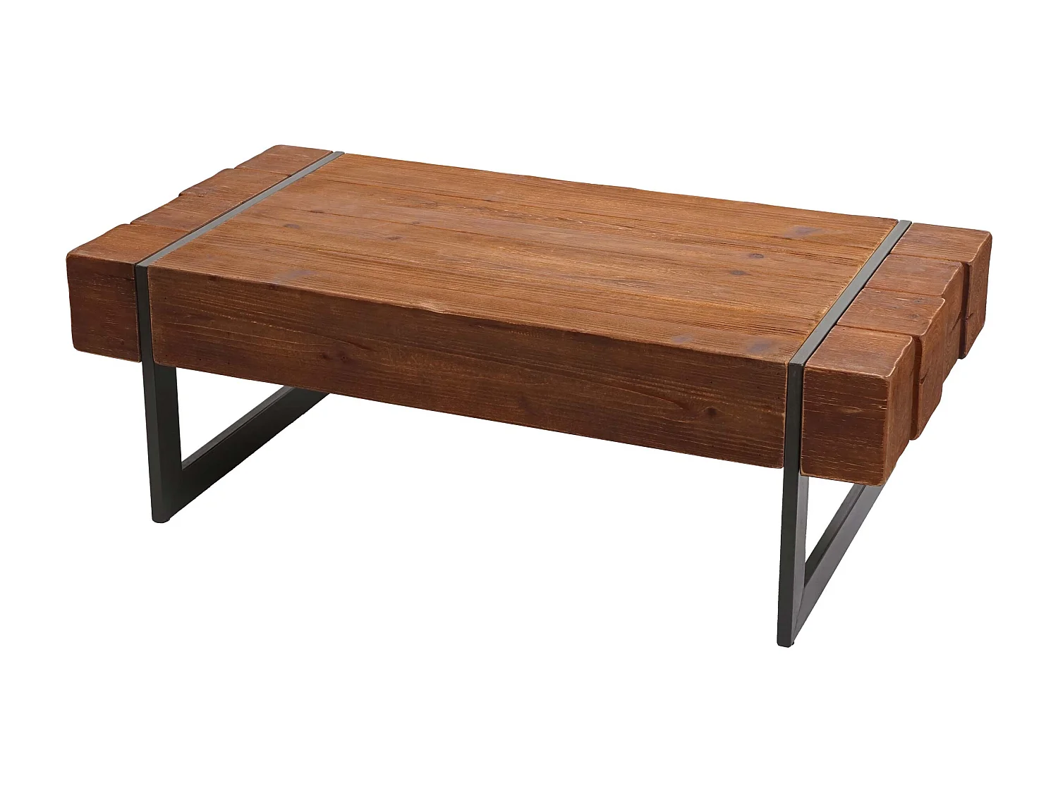 Table basse de salon bois marron 120 x 60 x 40 cm 04_0005448