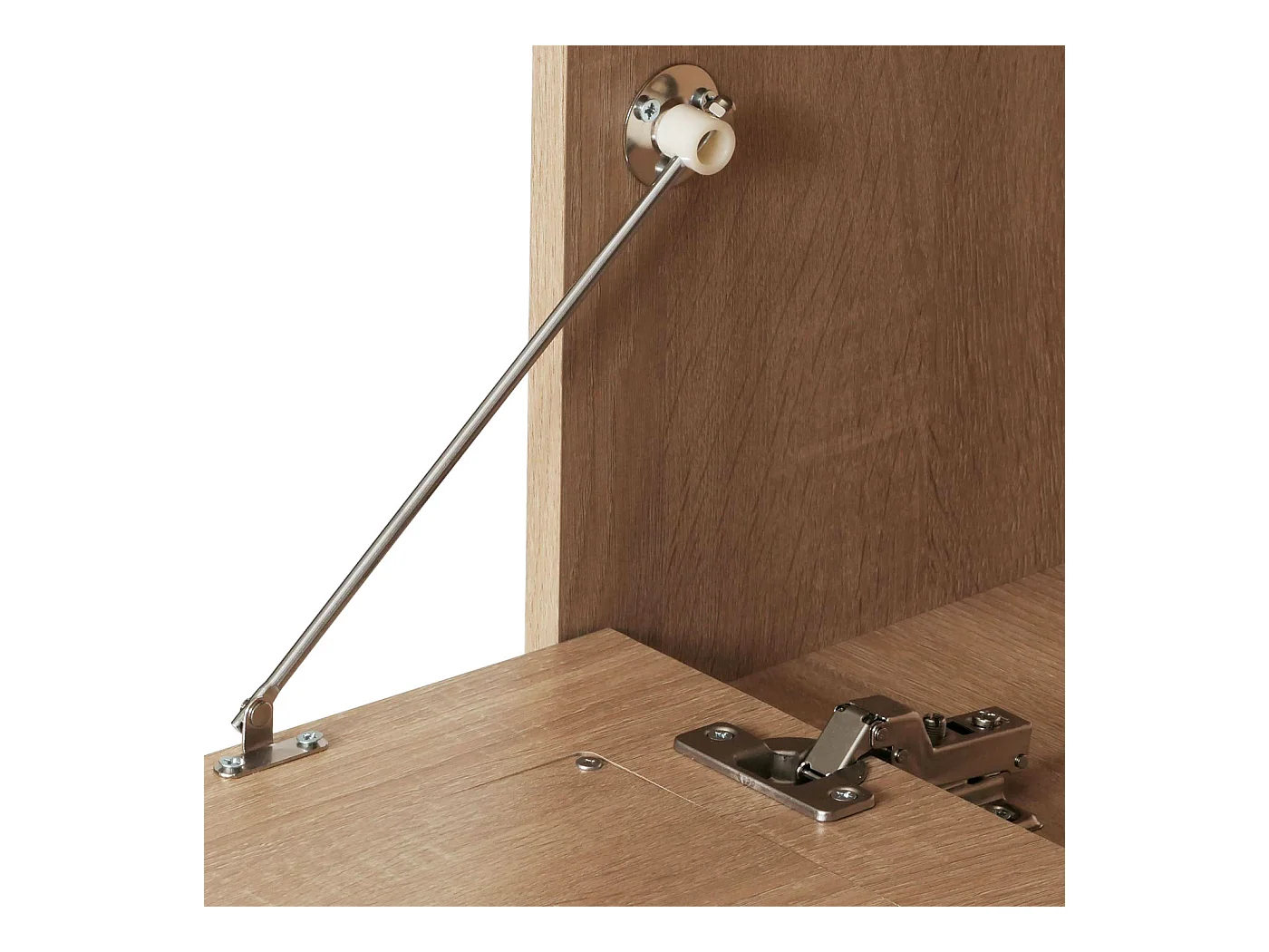 Meuble TV avec deux effet bois beige 140 x 41 x 56 cm 04_0007864