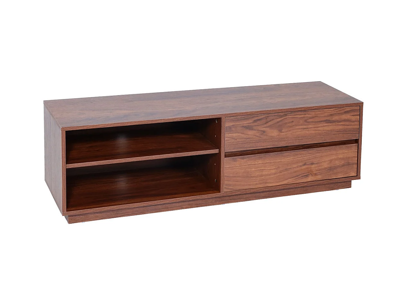 Meuble TV 2 tiroirs marron 50 x 15 x 153 cm 04_0007851