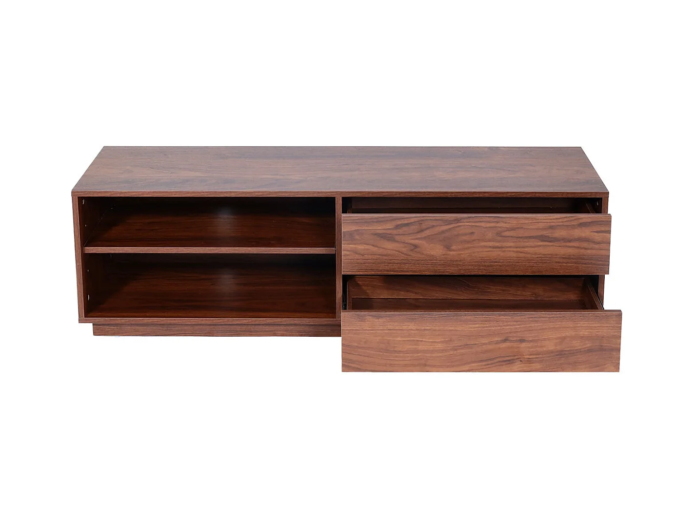 Meuble TV 2 tiroirs marron 50 x 15 x 153 cm 04_0007851