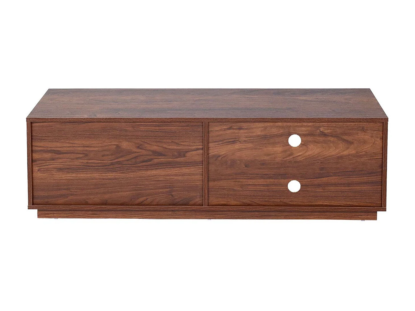 Meuble TV 2 tiroirs marron 50 x 15 x 153 cm 04_0007851