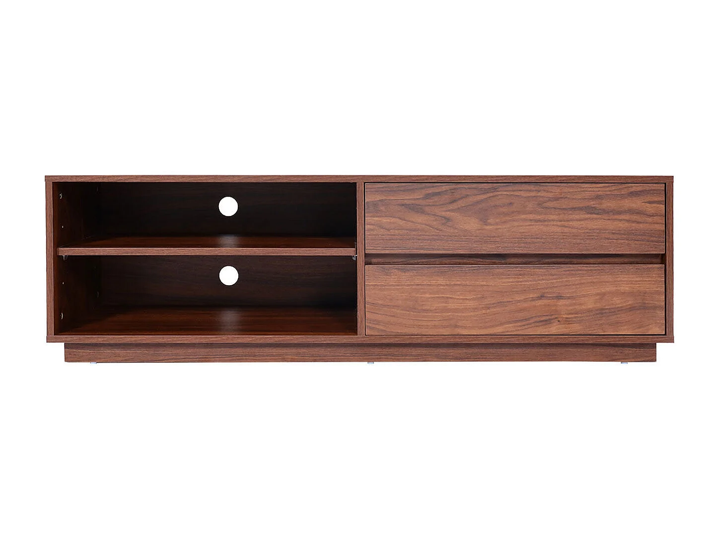 Meuble TV 2 tiroirs marron 50 x 15 x 153 cm 04_0007851