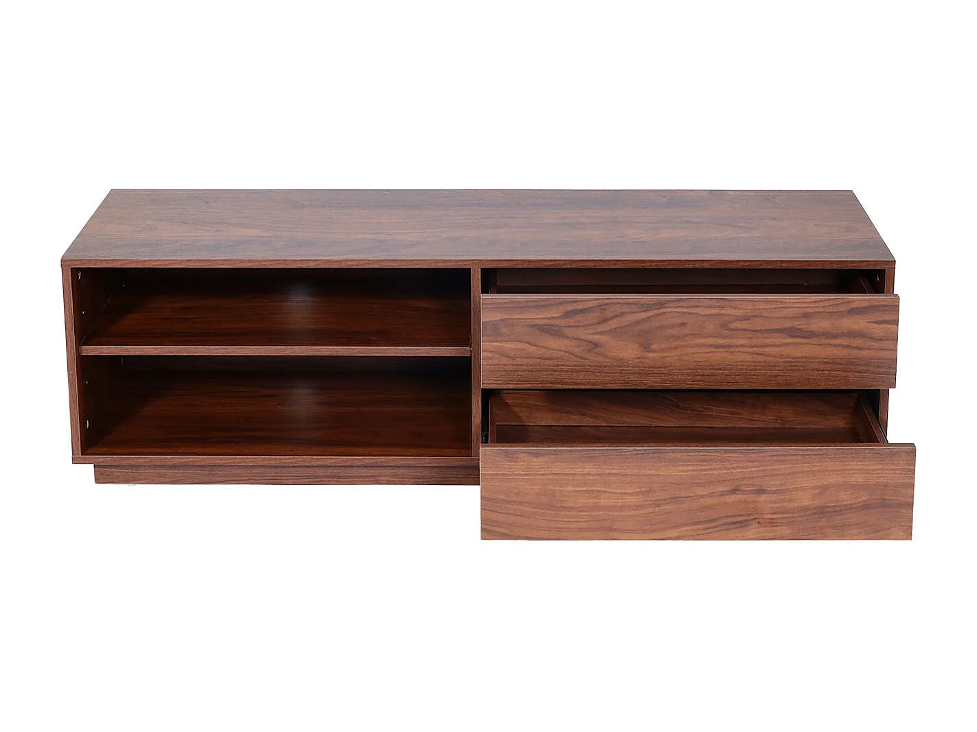 Meuble TV 2 tiroirs marron 50 x 15 x 153 cm 04_0007851