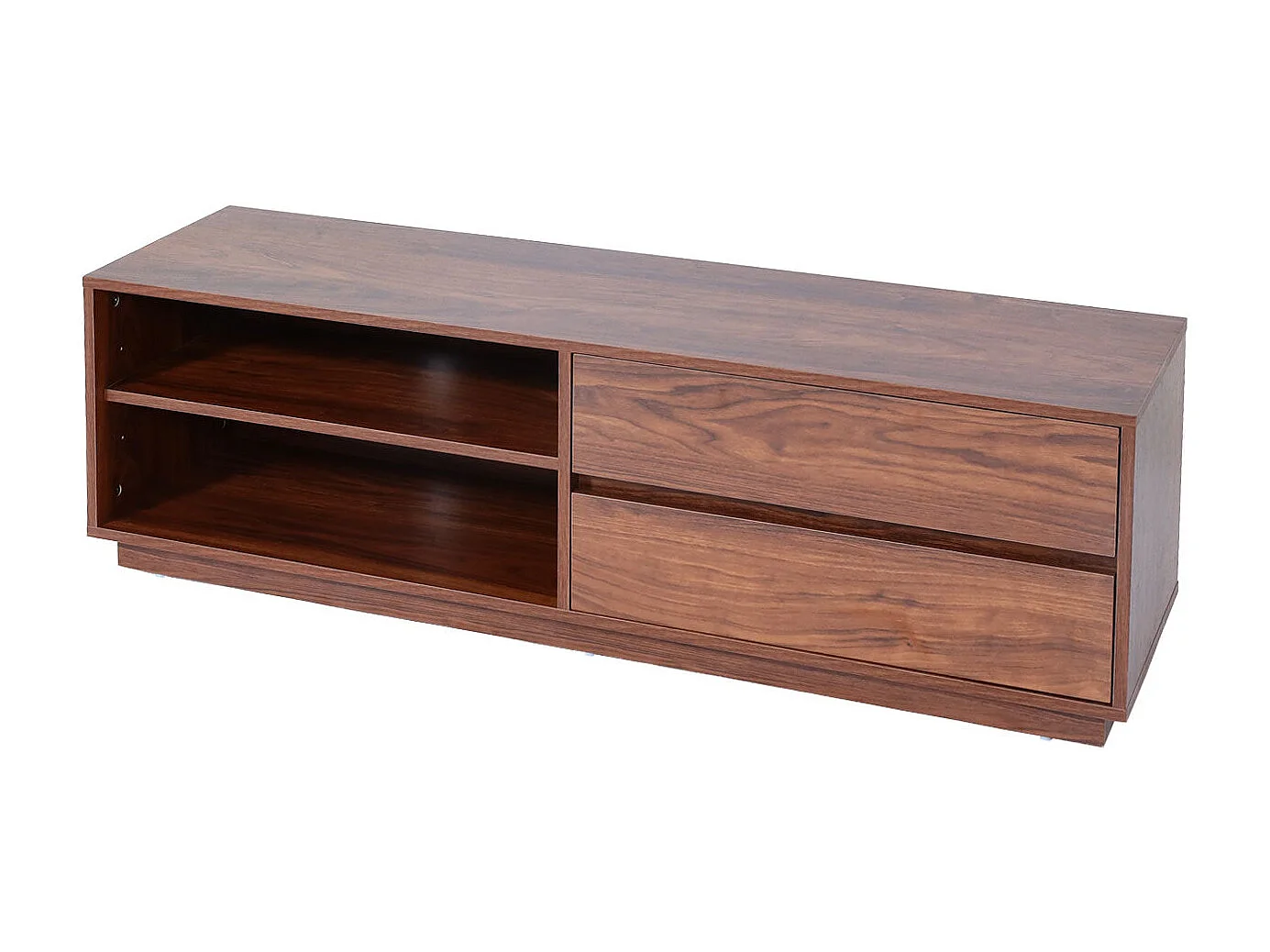 Meuble TV 2 tiroirs marron 50 x 15 x 153 cm 04_0007851