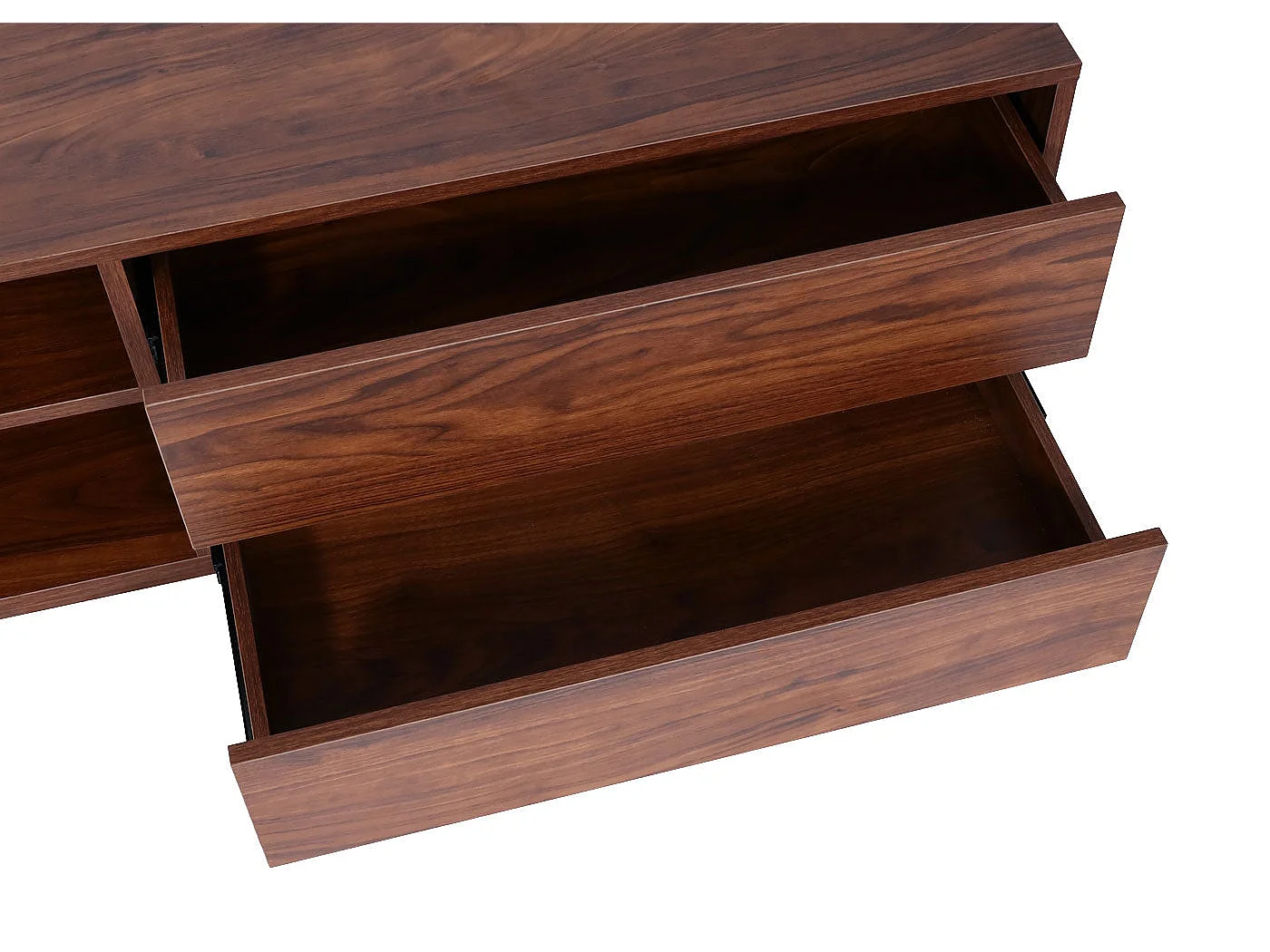 Meuble TV 2 tiroirs marron 50 x 15 x 153 cm 04_0007851