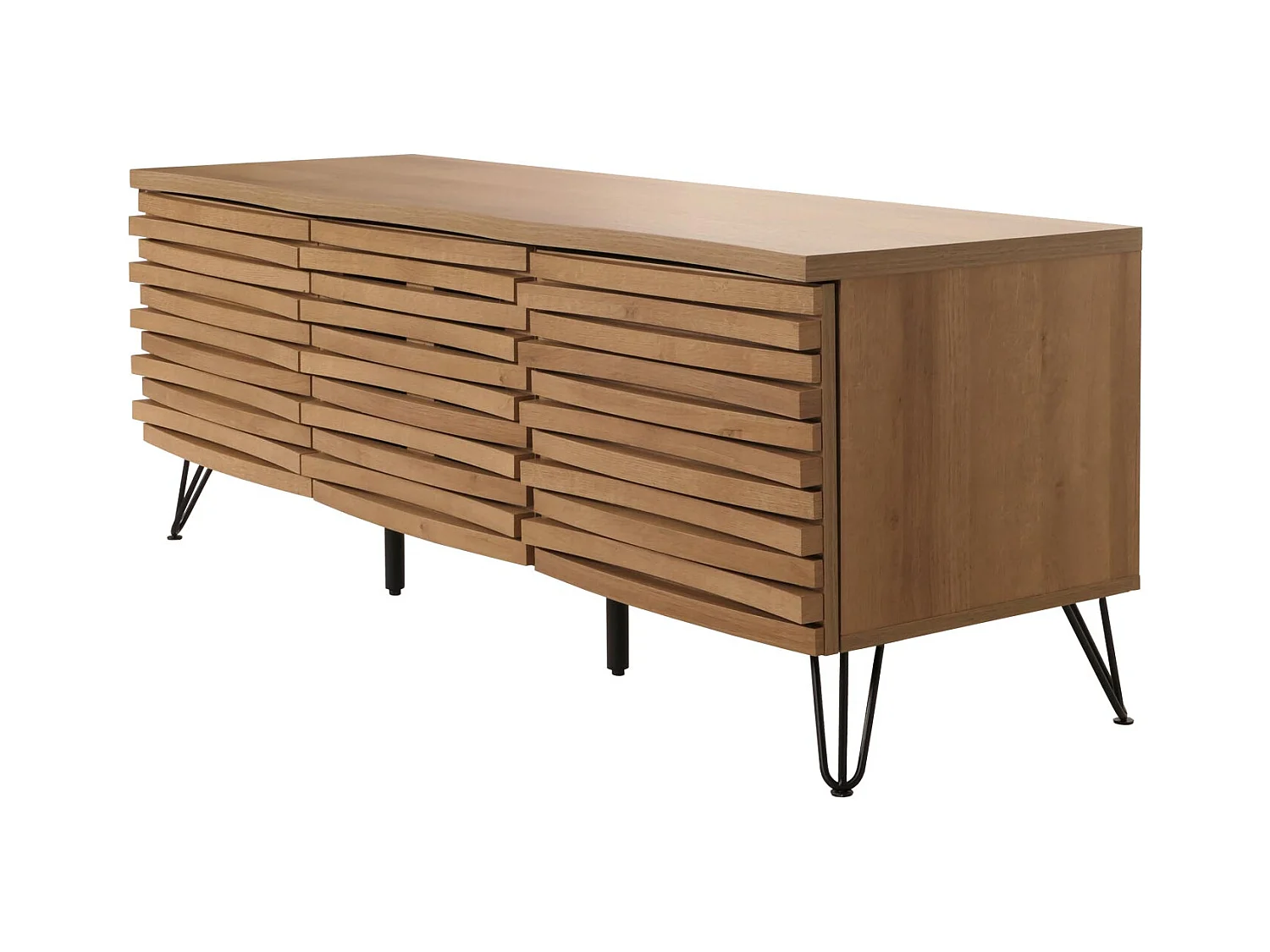 Meuble avec deux portes bois marron 142 x 44 x 52 cm 04_0007871