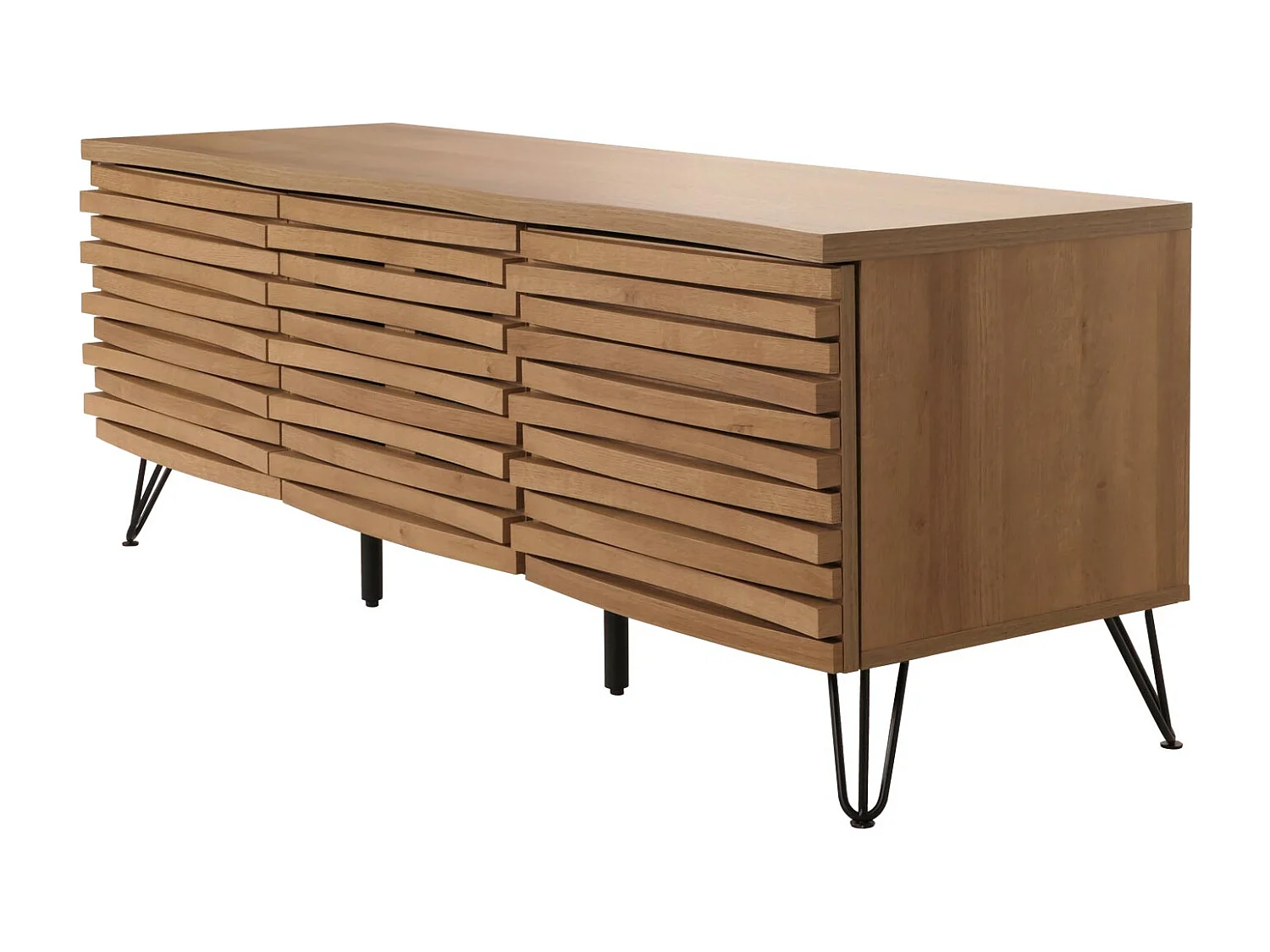 Meuble avec deux portes bois marron 142 x 44 x 52 cm 04_0007871