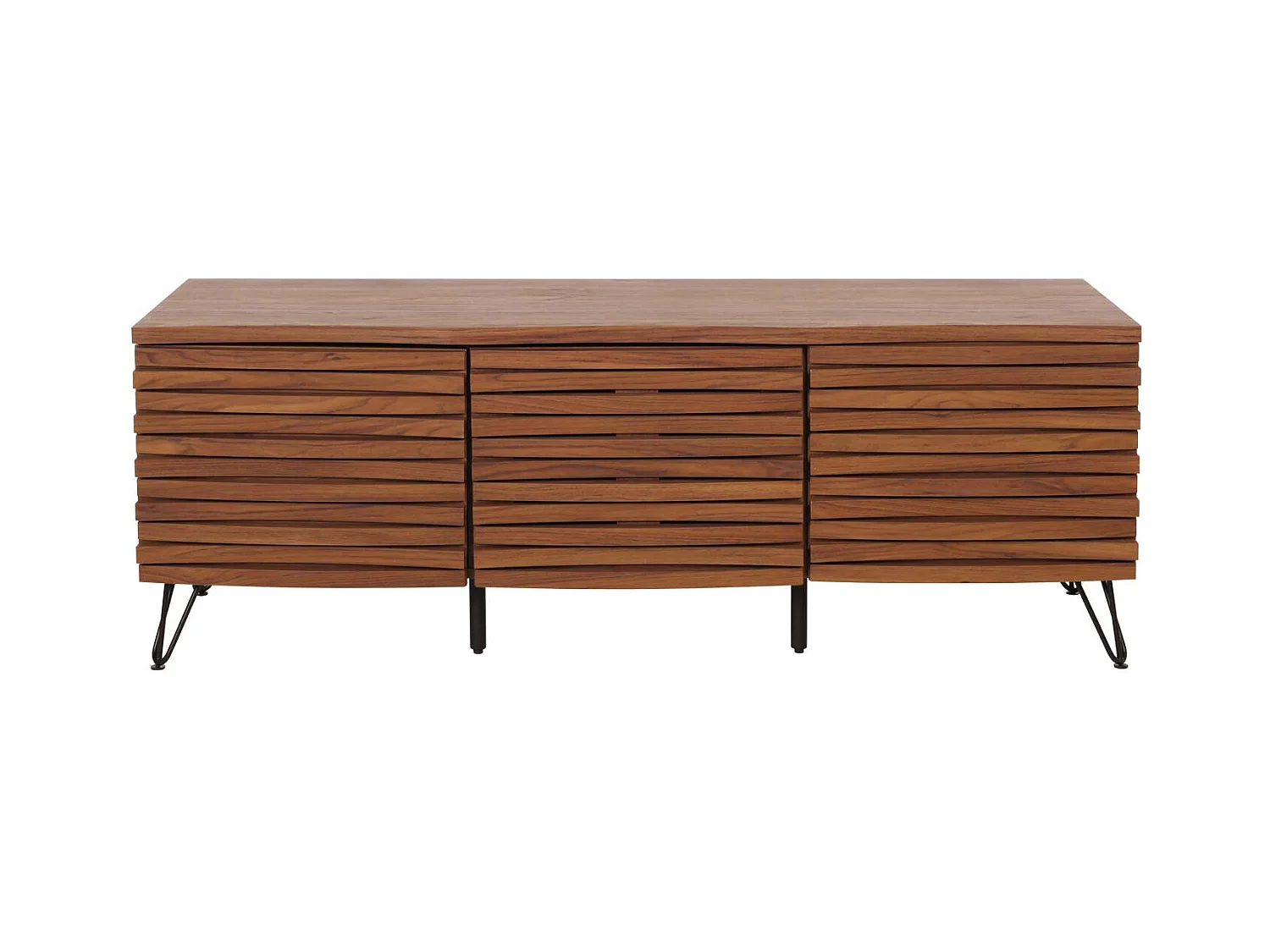 Meuble avec deux portes bois marron 142 x 44 x 52 cm 04_0007872