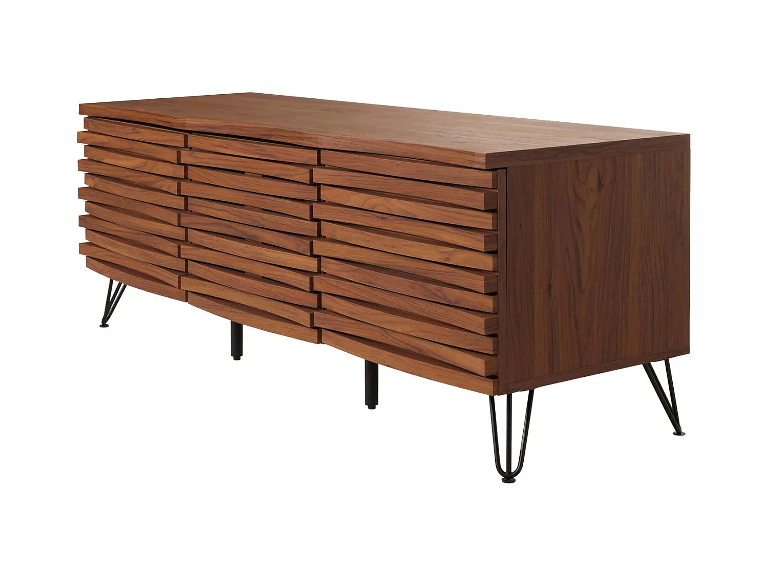 Meuble avec deux portes bois marron 142 x 44 x 52 cm 04_0007872